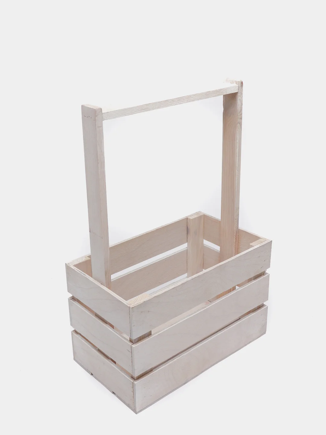 Багровый ящик из реек с ручками 220х120х140мм. Корзинка.Кашпо.Бокс