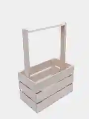 Багровый ящик из реек с ручками 220х120х140мм. Корзинка.Кашпо.Бокс