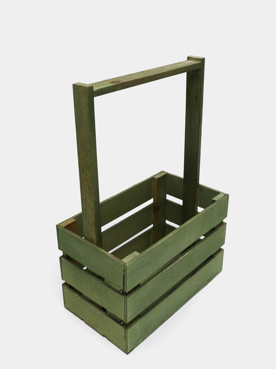 Багровый ящик из реек с ручками 220х120х140мм. Корзинка.Кашпо.Бокс