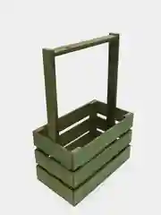 Багровый ящик из реек с ручками 220х120х140мм. Корзинка.Кашпо.Бокс