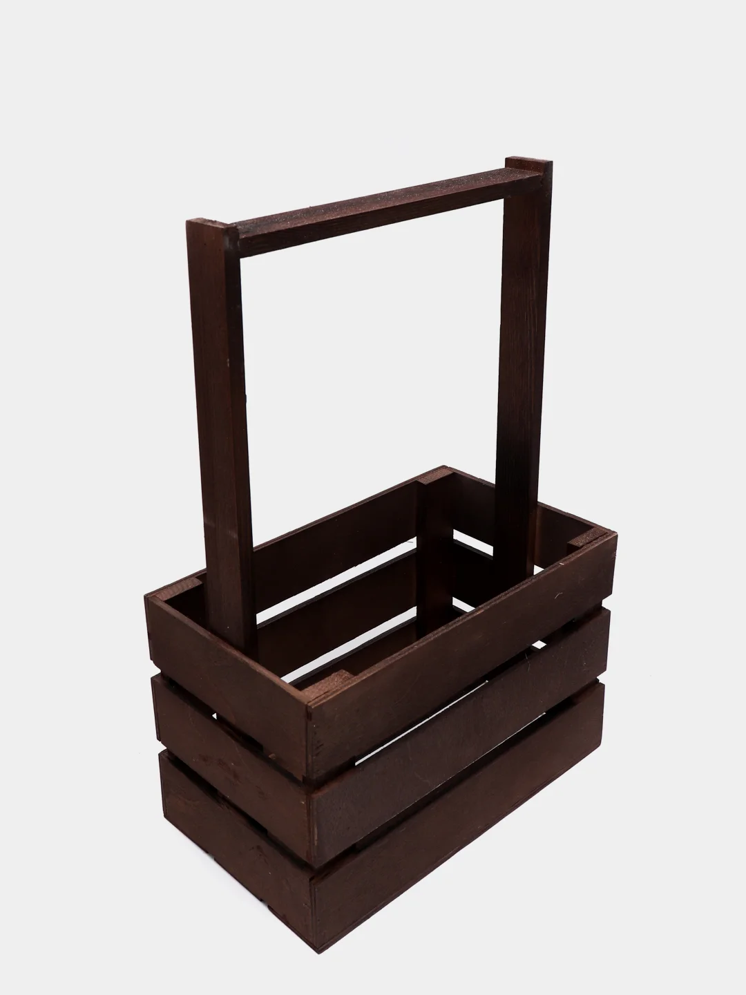 Багровый ящик из реек с ручками 220х120х140мм. Корзинка.Кашпо.Бокс