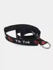 Черный ремень тканевый Tik-Tok