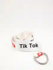 Белый ремень тканевый Tik-Tok
