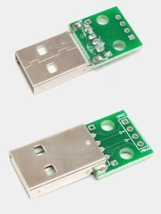 Плата переходник с USB ( папа ) на DIP 2.54 мм