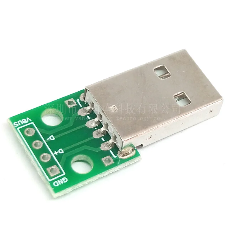 Плата переходник с USB ( папа ) на DIP 2.54 мм