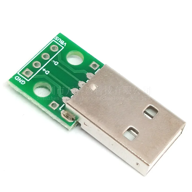 Плата переходник с USB ( папа ) на DIP 2.54 мм