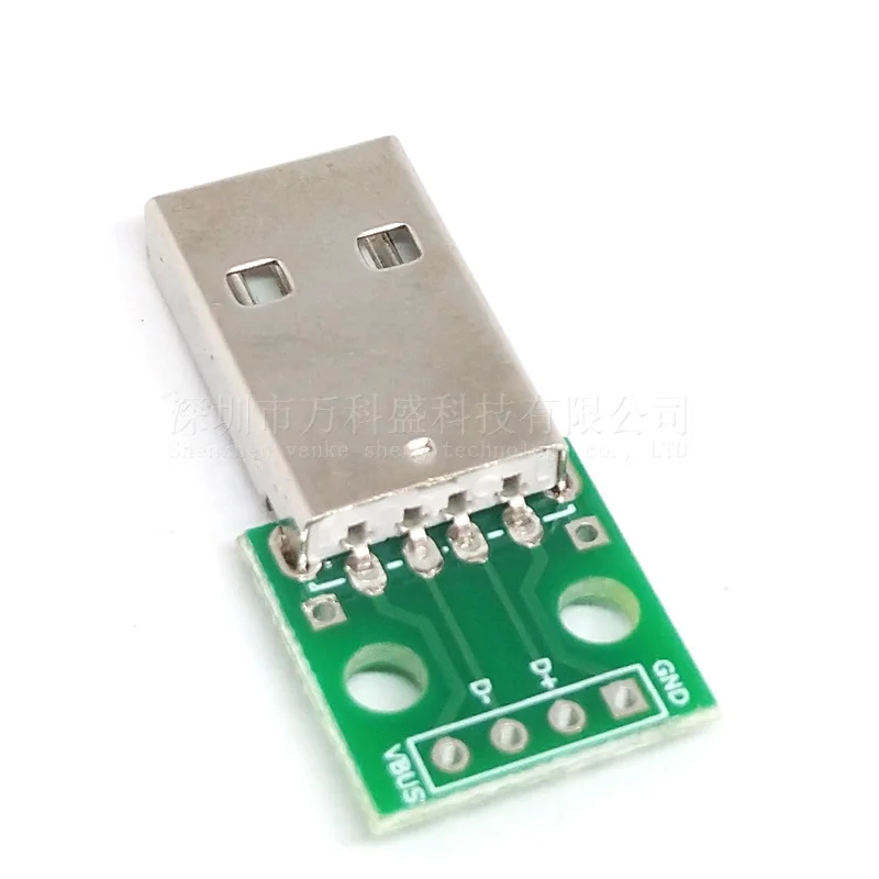 Плата переходник с USB ( папа ) на DIP 2.54 мм