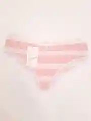 Розовый трусы женские с кружевом, хлопок
