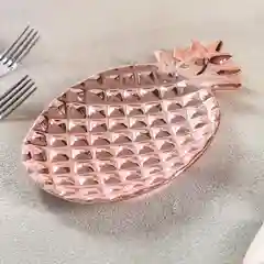 Коралловый меланж тарелка "Ананас"