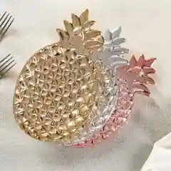Серебряный тарелка "Ананас"