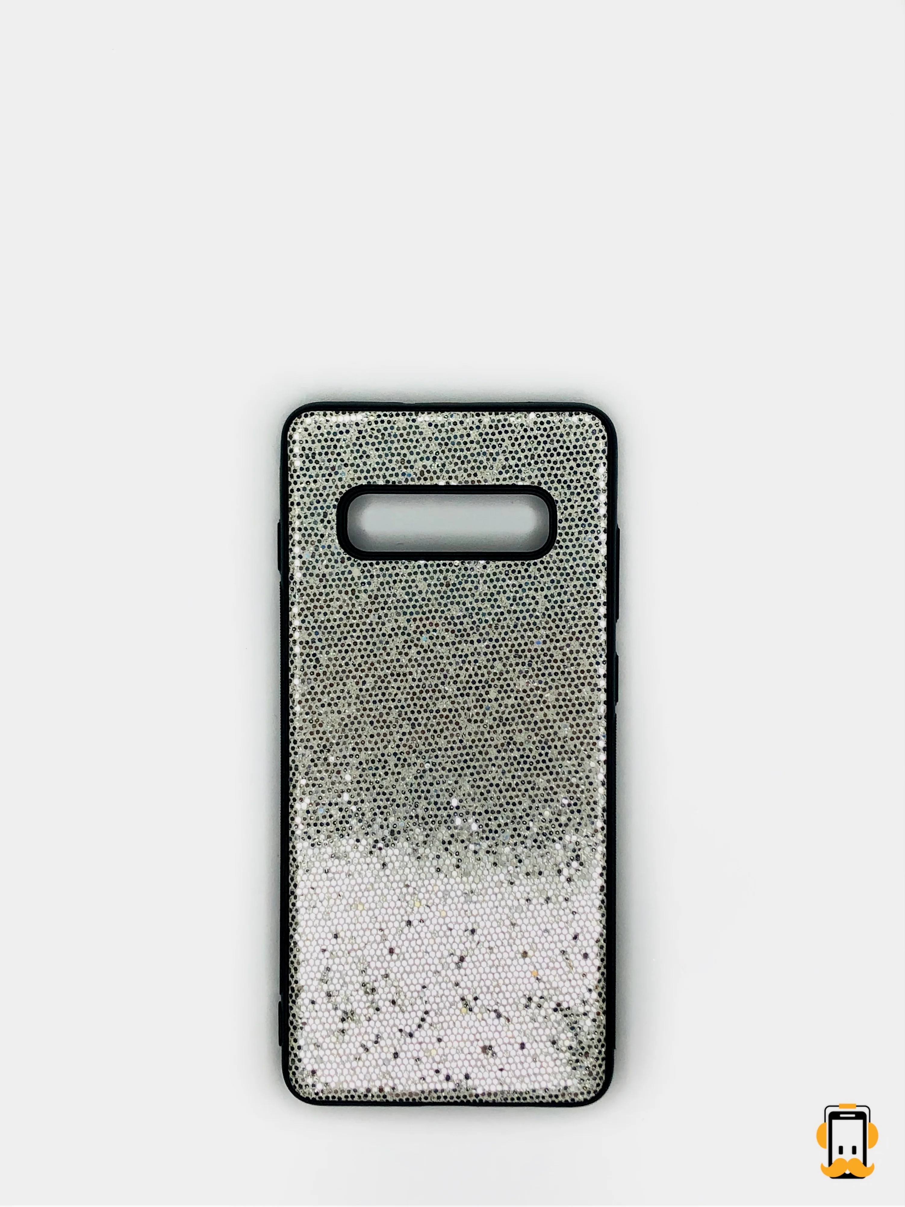 Серебряный чехол Samsung Galaxy S10+ / S10 Plus, Самсунг Галакси С10+, силиконовый с блестками