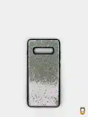 Серебряный чехол Samsung Galaxy S10+ / S10 Plus, Самсунг Галакси С10+, силиконовый с блестками