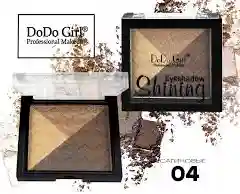 Коричневый палетка теней DoDo Girl Eyeshadow Shining (4 цвета)