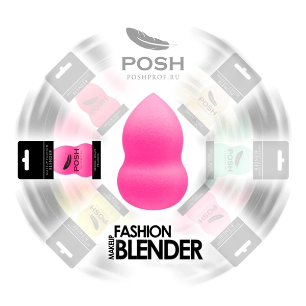 ПАФФ-Бьютиспонж POSH Неоново-Розовый (эргономичная форма)