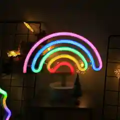 Коричневый неоновый LED светильник I Светодиодная лампа I Ночник настольный