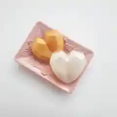 Серебряный мыло Геометрическое сердце, ручная работа