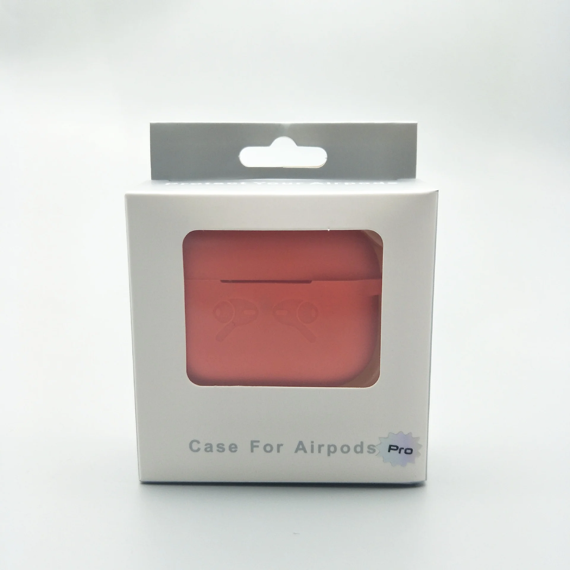 Черный чехол для Apple AirPods Pro защитный силиконовый в упаковке, 16 цветов