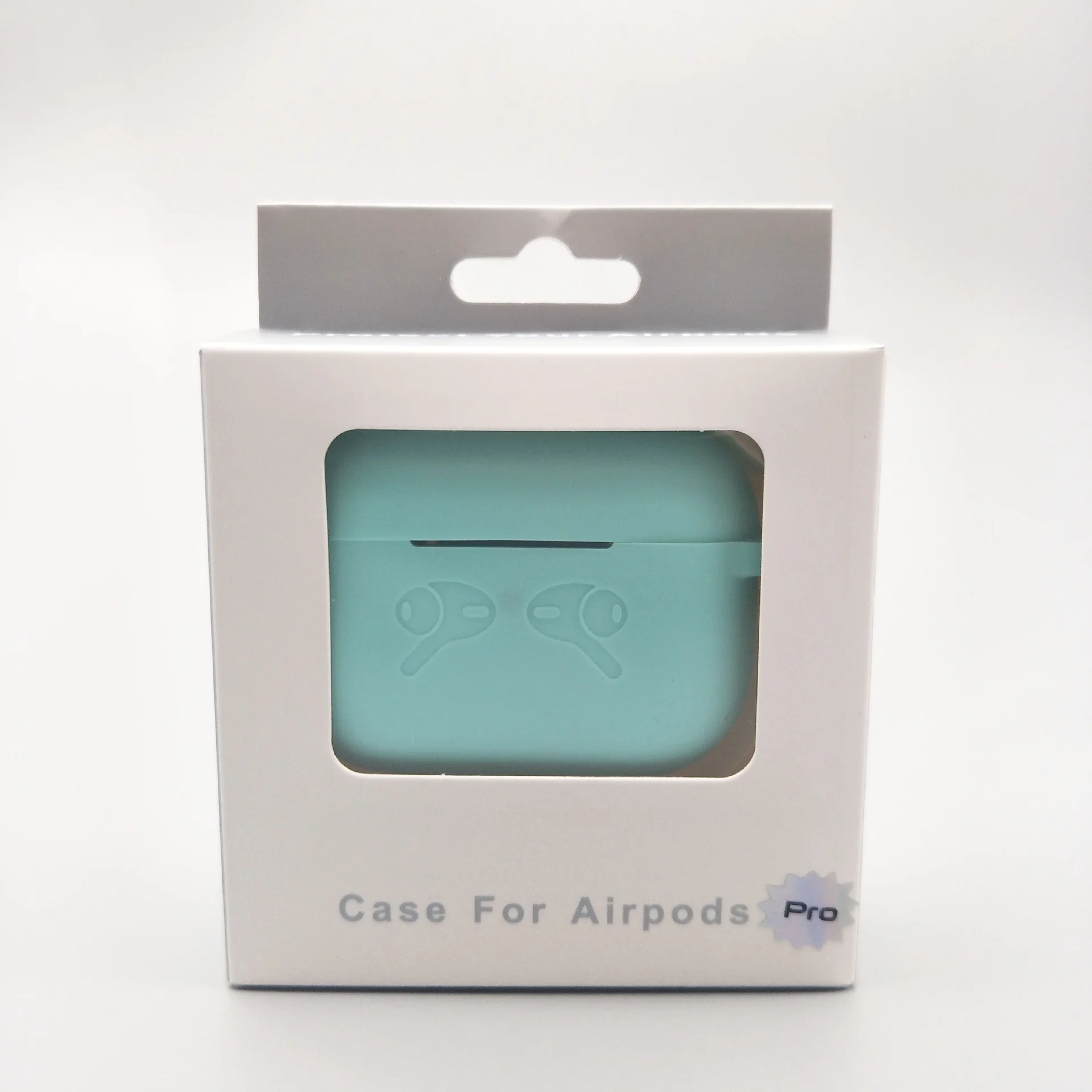 Черный чехол для Apple AirPods Pro защитный силиконовый в упаковке, 16 цветов