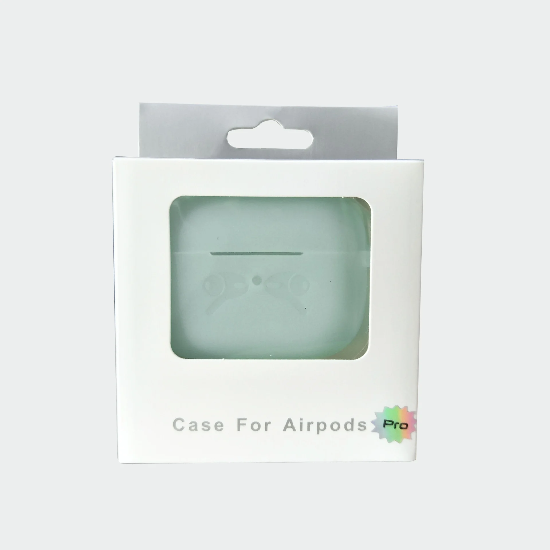 Черный чехол для Apple AirPods Pro защитный силиконовый в упаковке, 16 цветов