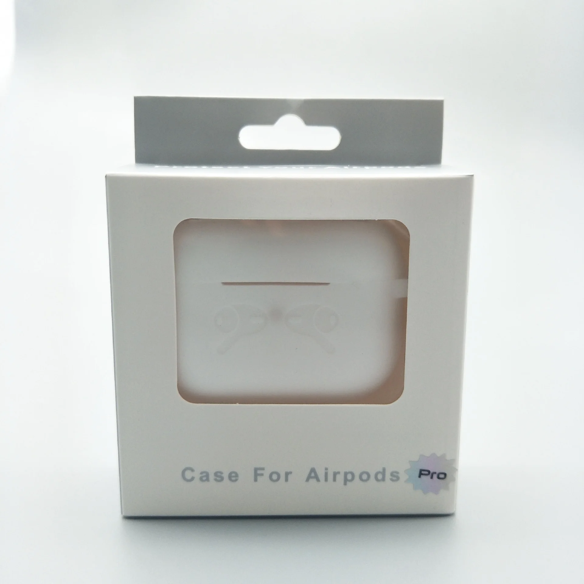 Черный чехол для Apple AirPods Pro защитный силиконовый в упаковке, 16 цветов