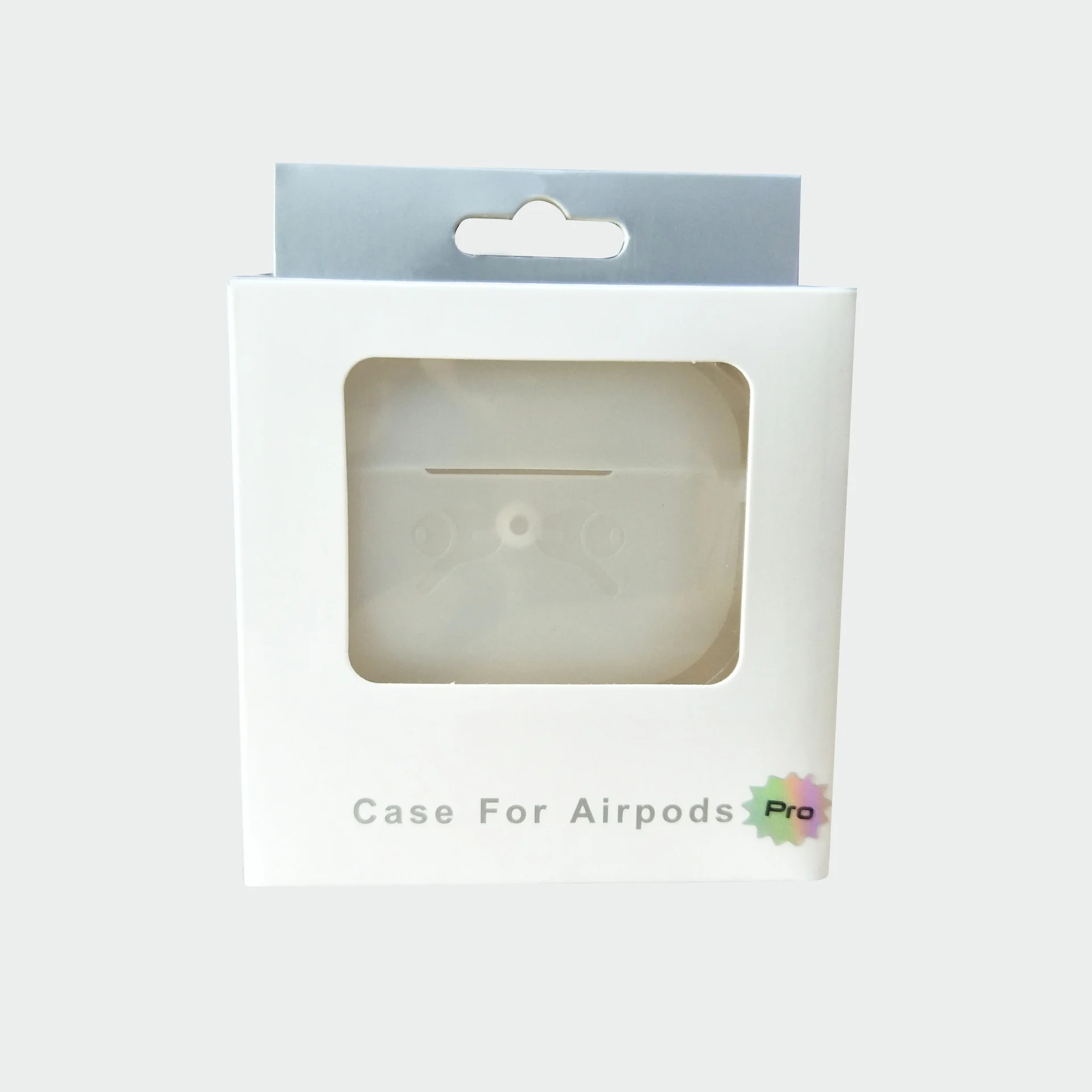 Черный чехол для Apple AirPods Pro защитный силиконовый в упаковке, 16 цветов