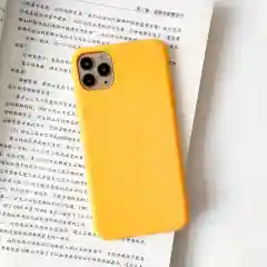 Желтый чехол для Apple iPhone X / XS силиконовый, 14 цветов