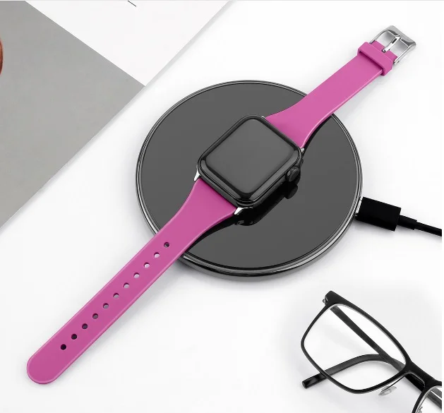 Фуксия ремешок силиконовый для Apple Watch, 38 мм