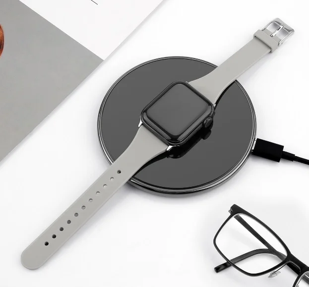 Серый ремешок силиконовый для Apple Watch, 38 мм