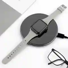 Серый ремешок силиконовый для Apple Watch, 38 мм