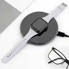 Серый меланж ремешок силиконовый для Apple Watch, 38 мм