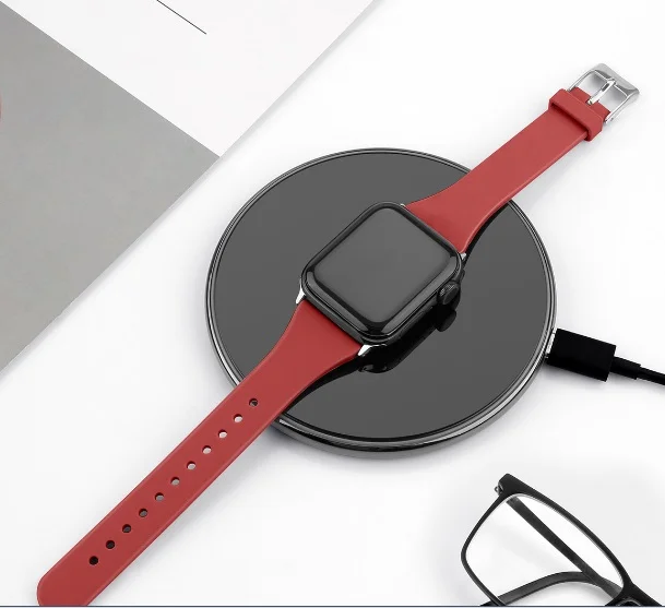 Багровый ремешок силиконовый для Apple Watch, 38 мм