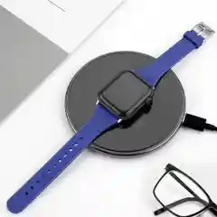 Синий ремешок силиконовый для Apple Watch, 38 мм