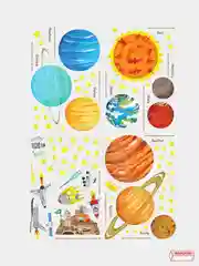 Декоративные наклейки на стену Космос, 2 размера