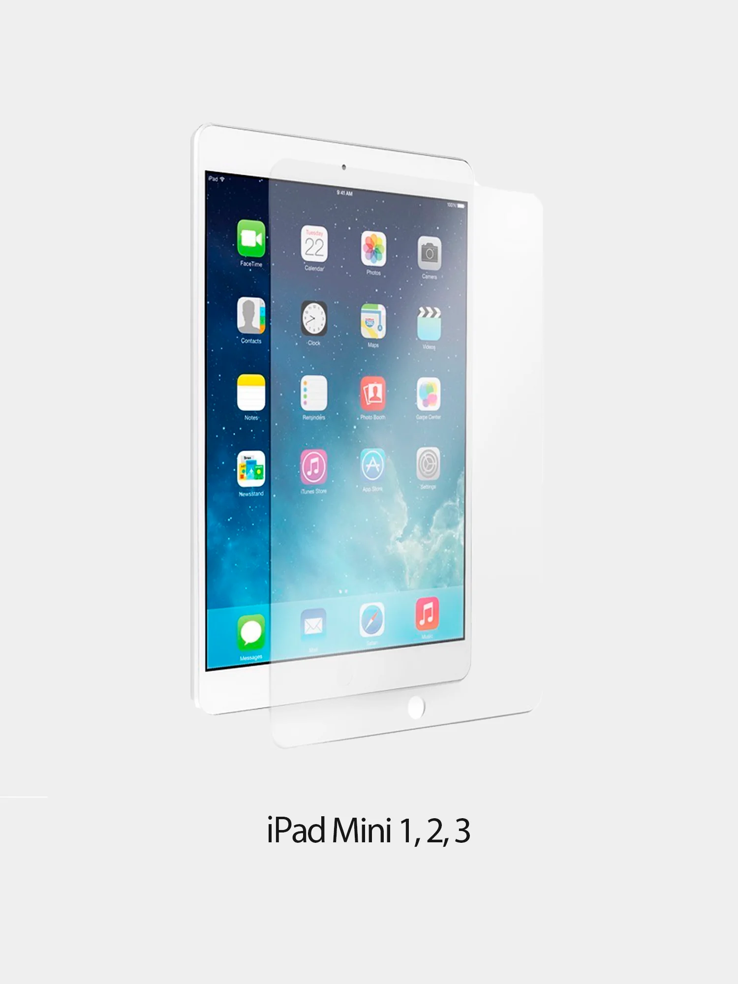 Защитное стекло для iPad 10"/10.2 Air 1/2/3/4/5 Mini 1/2/3/4/5, Pro 9.7"/10.5"/11"/12.9"
