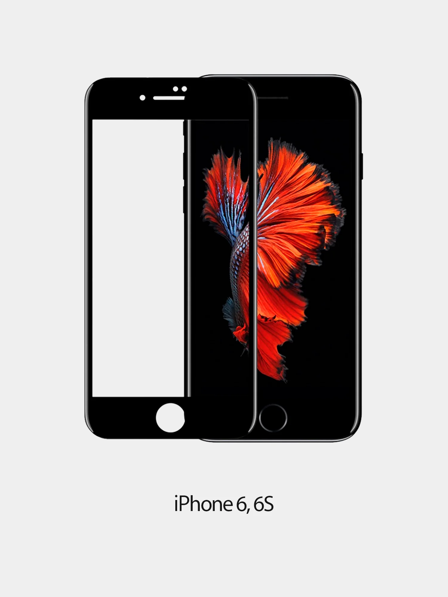 Защитное стекло 5D для iPhone всех моделей с тонкой черной рамкой