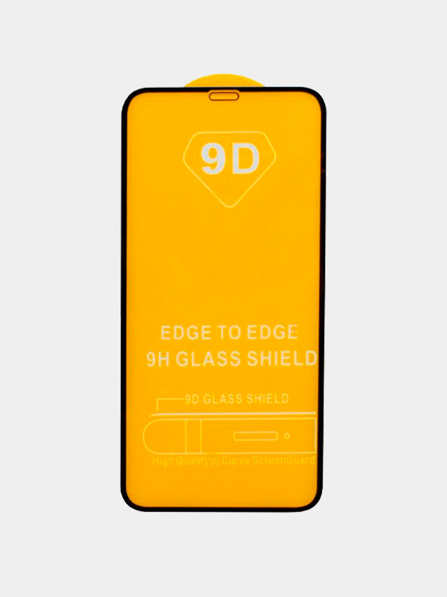 Защитное стекло 5D для iPhone всех моделей с тонкой черной рамкой