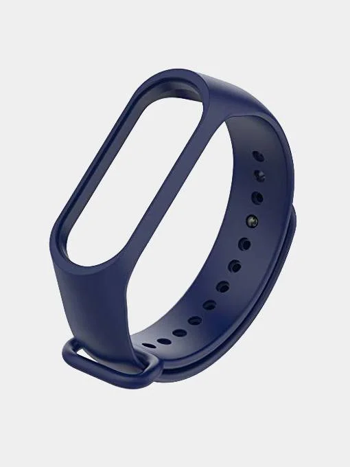 Темно-синий силиконовый ремешок для Xiaomi Mi Band 3, Mi Band 4