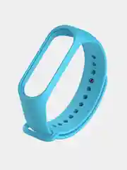 Голубой силиконовый ремешок для Xiaomi Mi Band 3, Mi Band 4