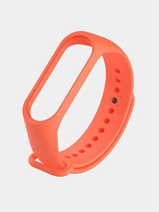 Оранжевый силиконовый ремешок для Xiaomi Mi Band 3, Mi Band 4
