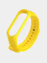 Желтый силиконовый ремешок для Xiaomi Mi Band 3, Mi Band 4