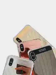 Чехол для айфон, мягкий, зеркальный, чехол с протекцией по углам для iPhone
