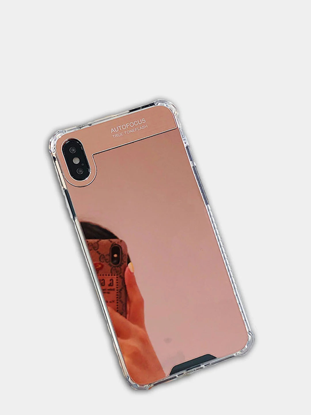 Чехол для айфон, мягкий, зеркальный, чехол с протекцией по углам для iPhone