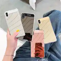 Чехол для айфон, мягкий, зеркальный, чехол с протекцией по углам для iPhone