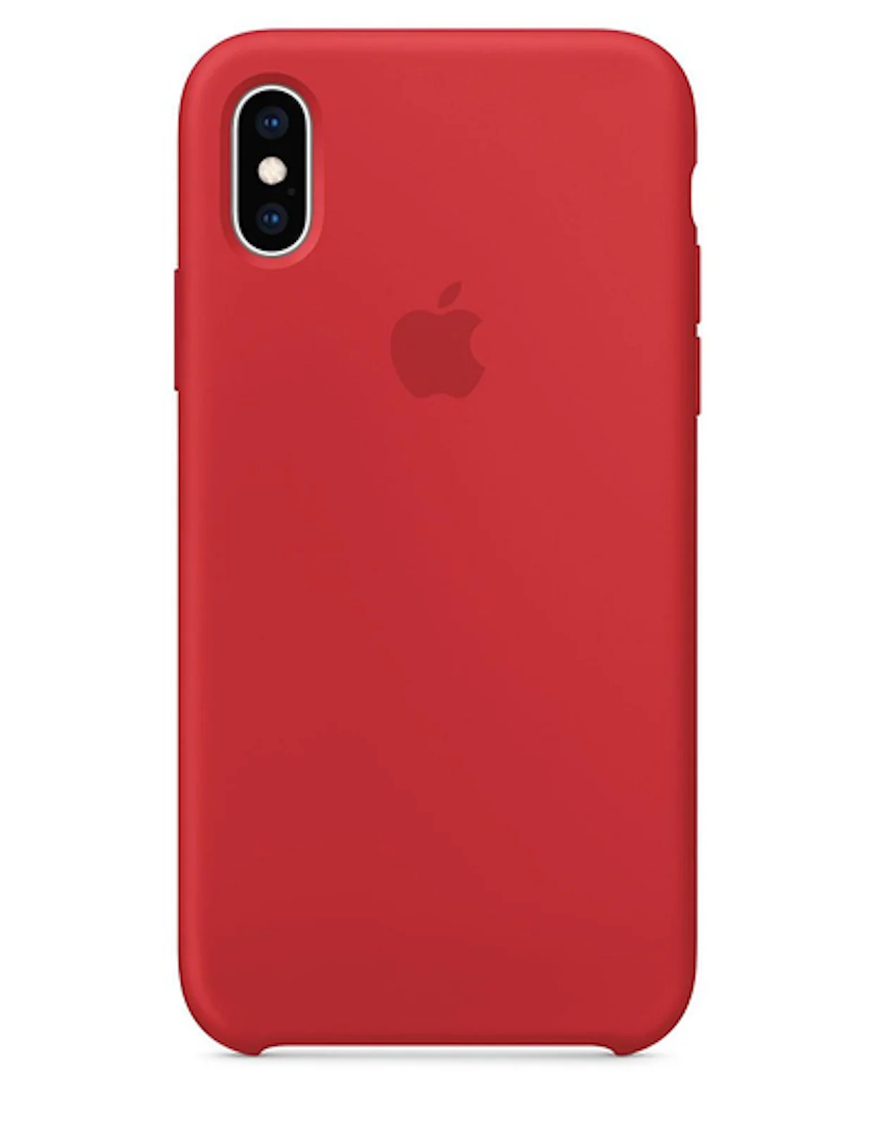Красный чехол для iPhone X/XS Silicone Case
