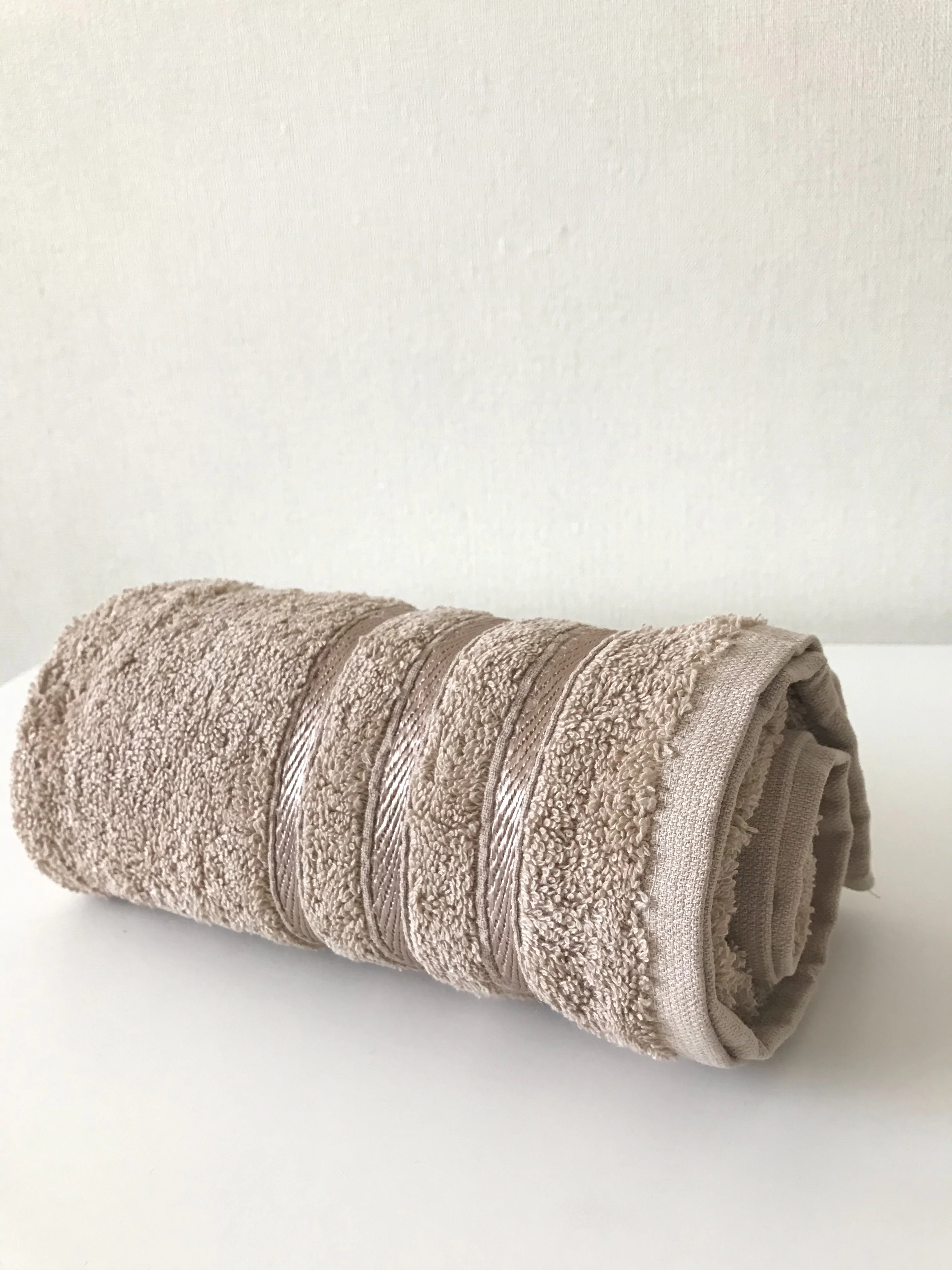 Бежевый меланж полотенце махровое, 50*90, 70*140