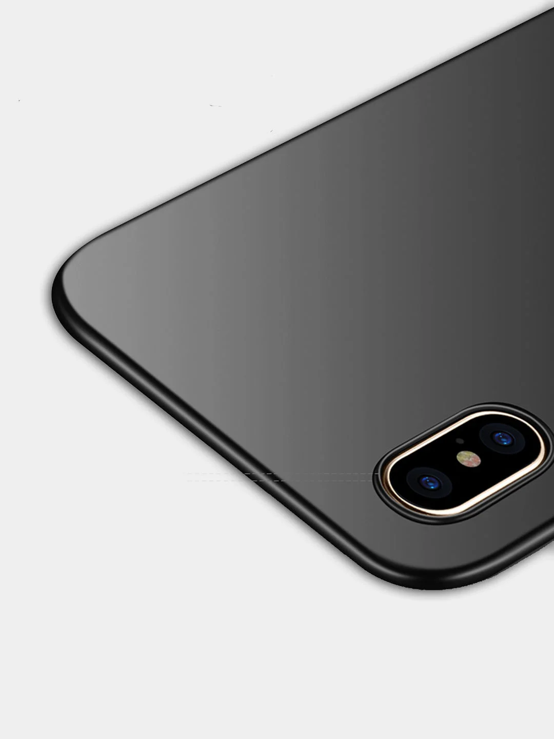 Черный ультратонкий чехол на айфон, для iPhone iHa
