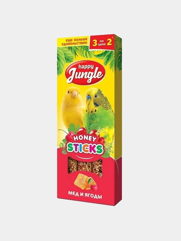 Палочки для птиц мед и ягоды (3 шт.), Happy Jungle