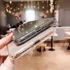 Чехол для айфон блестящий, мягкий, тонкий из ТПУ, противоударный  для iPhone