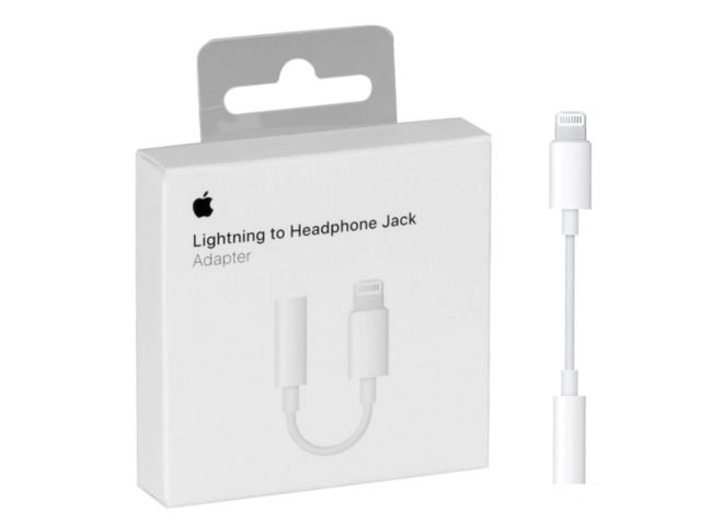 Переходник Apple Lightning - mini jack 3.5 (MMX62ZM/A) белый