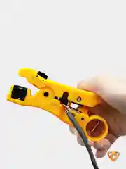 Желтый стриппер для снятия изоляции с коаксиальных кабелей HT-352